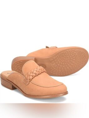 NWOB! SOFFT “Nels” Loafer Mule, 7, Luggage (tan leather)